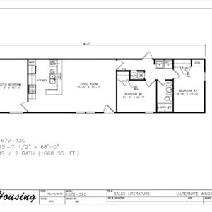 Legacy 1672-32C Singlewide