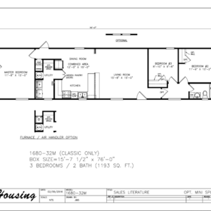 Legacy 1680-32M Singlewide
